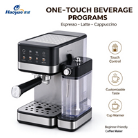 Machine à café expresso semi-automatique, extraction à pression de 20 bars, mousseur à lait automatique, réservoir d'eau de 1,2 à 1,8 L, pour la maison et le bureau, CE OEM ODM