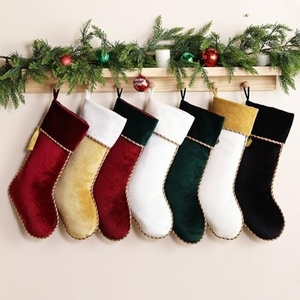 Fournitures de décoration de Noël, chaussettes de Noël personnalisées, logo personnalisé, nom, chaussette de Noël pour une décoration de cheminée confortable - Product Image 2