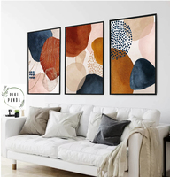 Vente en gros d'usine : Impressions d'art abstrait modernes pour l'hôtellerie, Peintures abstraites sur toile pour la décoration murale de chambre d'hôtel