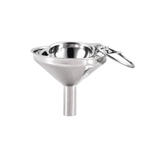 Stainless Steel Oil Funnel 3 Piece Set Short Handle Kitchen Liquid Dispensing Tool For Wine Cooking - Product Image 5