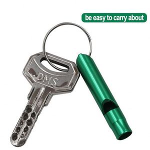 Wholesale Outdoor Activity Training Metal Key Chains Aluminum Alloy Wilderness Survival Whistle Bulk Stock Keychains - Product Image 5