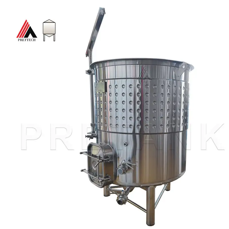 Winery used stainless steel variable capacity tank wine fermenter with cooling jacket