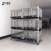 Pigeonnier LIZE à Trois Niveaux avec Accessoires pour Pigeons à Vendre Meilleure Vente Haute Qualité en Acier Inoxydable Argent Nouveau pour Oiseaux Animaux