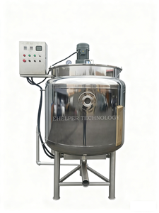Réservoir de mélange en acier inoxydable personnalisable |   Chauffage enveloppé de tissu avec homogénéisateur haute vitesse et agitateur basse vitesse pour l'alimentation et l'industrie - Product Image 5