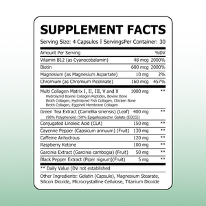 OEM ODM Good Quality Collagen Burn Capsules Dietary <b>Supplement</b> Support Metabolism Levels and Promote Weight Loss Function - Product Image 2