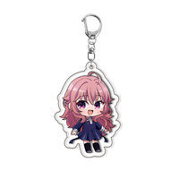 Gantungan Kunci Karakter Anime Q-version Akrilik, Liontin Gantungan Kunci, Aksesoris Tas, Souvenir Qversion, Hadiah untuk Teman