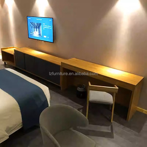 <b>Full</b> Hotel Twin Guest Room Furniture <b>Set</b> Durable Wood <b>Beds</b> with Matching Desk TV Cabinet & Chairs For 3 Star Hotel Bedroom <b>Sets</b> - Product Image 5