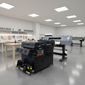 Impresora DTF con cabezal de impresión doble XP600 A2 de 60cm con 1 año de garantía para impresión de ropa de negocios, tinta DTF, película PET, rollo a rollo - Product Image 1