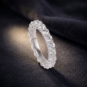 Conjunto de Joyería UM con Circonita Cúbica, Anillo de Compromiso y Boda, Estilo Boutique, Tendencias Hip-Hop - Product Image 3