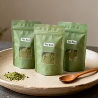 Sachet Doypack Personnalisé en Papier Kraft avec Fenêtre, Fermeture Zip Refermable, Emballage Alimentaire pour Grains de Café, Café Moulu, Produits de Boulangerie