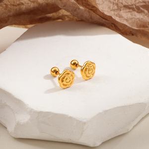 <span class=keywords><strong>Pendientes</strong></span> de Acero Inoxidable para Mujer, Tipo Broche, Sin Decoloración, Ideales para Baño y Dormir, No Necesitan Retirarse, <span class=keywords><strong>Pendientes</strong></span> Modernos - Product Image 4