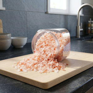 Sal de Roca Comestible Natural Rosa Claro del Himalaya, Granos Refinados, Ideal para Cocinar y como Sal de Mesa, Sal Fina Rosa Oscura del Himalaya - Product Image 1