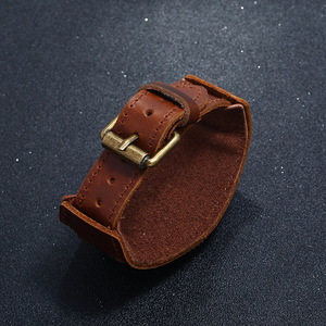 <span class=keywords><strong>Montre</strong></span> à <span class=keywords><strong>bracelet</strong></span> en <span class=keywords><strong>cuir</strong></span> véritable large rétro Relogio pour homme, <span class=keywords><strong>montre</strong></span> à quartz punk, <span class=keywords><strong>bracelet</strong></span> de <span class=keywords><strong>montre</strong></span>, <span class=keywords><strong>montre</strong></span> de poignet inhabituelle (WA212) - Product Image 4