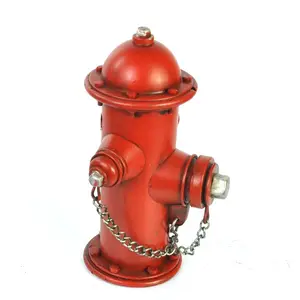 Di vendita caldo del metallo idrante antincendio decor artigianali fatti a mano modello idrante idrante piggy bank per i bambini