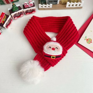 Écharpe d'hiver pour animaux de compagnie <span class=keywords><strong>TaiMi</strong></span> PET, moderne, luxueuse, écologique, pour chiens et chats, motif de dessin animé mignon, forme triangulaire, matériau en fil durable - Product Image 4