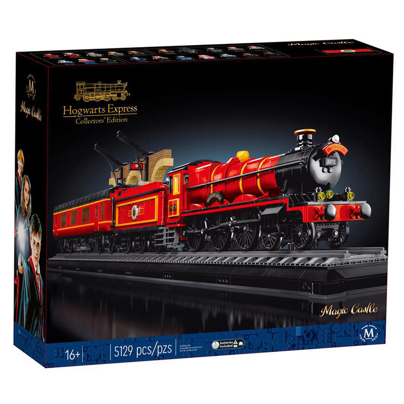Treno Hogwarts Express in mattoncini a tutta altezza - 5129 pezzi