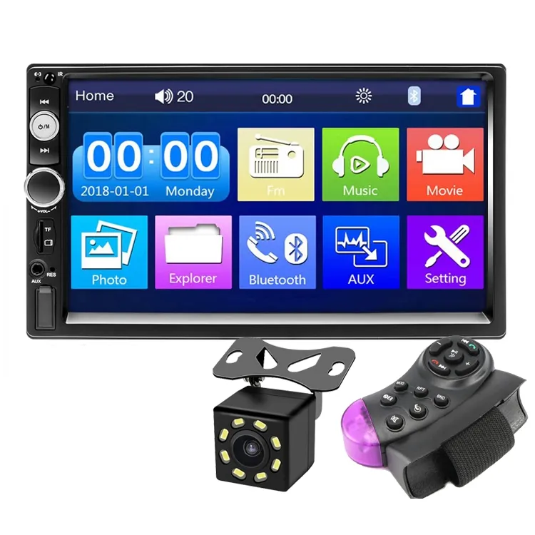 Universele Versie 7 "Auto MP5 Auto Speler Hd Touch Screen 7023B Inclusief Camera