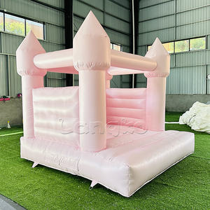 <span class=keywords><strong>Mini</strong></span> château gonflable rose pour enfants, petit château de saut gonflable - Product Image 2