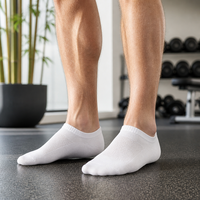 Chaussettes de randonnée en bambou OEM personnalisées, coupe basse, performance, amorties, respirantes, en maille, anti-odeur naturel, vente en gros