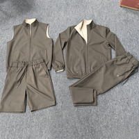 Ensemble 2 pièces de survêtement décontracté pour homme : veste cargo zippée légère et pantalon de jogging réversible – Qualité supérieure