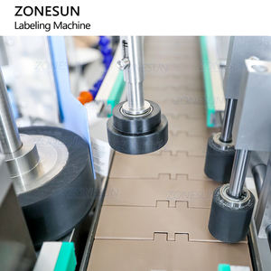 ZONESUN ZS-TB880 Automatic Fruit Jam Buckets Conical Tapered Bottle Lotion Front and Back Side <b>Adhesive</b> Sticker Labeling Machine - Product Image 4