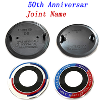 Emblème de capot avant et badge de coffre arrière noir 82mm 74mm à 2 broches pour BMW E46 E90 E60 X1 X2 X3 X5 X4 X6 Accessoires
