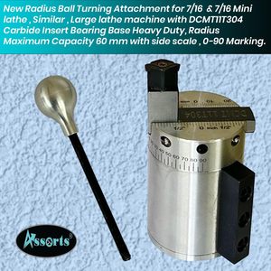 Heavy Duty Radius Ball Turning Attachment 32mm Hole 16mm Blade For Manual Lathe External Turning <b>Tool</b> - Product Image 2