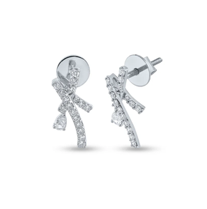 Boucles d'oreilles modernes et minimalistes en diamant Crossover X pour un usage quotidien ou des événements spéciaux Fournisseur indien - Product Image 1