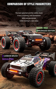 Auto RC ZLL SG316 MAX 2.4G 80KM/H, <span class=keywords><strong>Giocattolo</strong></span> Telecomandato Brushless 4WD, <span class=keywords><strong>Monster</strong></span> <span class=keywords><strong>Truck</strong></span> ad Alta Velocità per Fuoristrada e Drift - Product Image 5