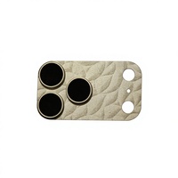 Protection d'objectif d'appareil photo personnalisée en verre trempé 9H durable gravée au laser avec anneau anti-rayures pour 17