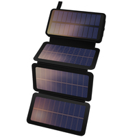 Chargeur solaire Portable pliable étanche d'urgence pour l'extérieur, batterie 25000 Mah
