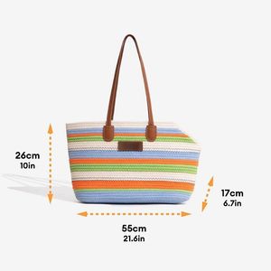 थोक हस्तनिर्मित कपास बुना हुआ पालतू वाहक हल्के समुद्र तट बैग गर्मी की छुट्टी और रोजमर्रा की खरीदारी के लिए खुला डिजाइन - Product Image 3