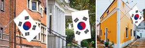 Venta al por mayor personalizado 3x5 pies bandera nacional de Corea del Sur colgante al aire libre fibra de poliéster entrega rápida todas las banderas de países personalizadas - Product Image 6