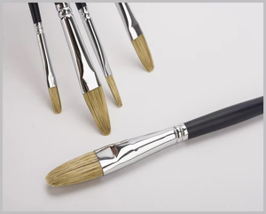 Pennello Professionale Fontainebleau con Setole di Cinghiale, Pennello di Alta Qualità per <span class=keywords><strong>Pittura</strong></span> a <span class=keywords><strong>Olio</strong></span> - Product Image 3