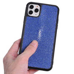 Meilleure Vente De Luxe en Cuir de Galuchat Véritable pour <span class=keywords><strong>iPhone</strong></span> <span class=keywords><strong>11</strong></span> <span class=keywords><strong>pro</strong></span> max Populaire téléphone housse pour iPhone11 - Product Image 3