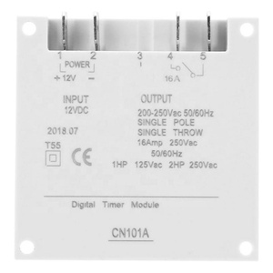 CN101A 12V/24V/110V/220V Interruptor de Control de Tiempo Digital de Doble Cuenta Regresiva y Micro Ciclo, Temporizador de 16A - Product Image 5