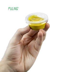 Mini contenedores de plástico para salsa pp, Dispensador de plástico de 0,75, 1 oz, 1,5 oz, <span class=keywords><strong>2</strong></span> oz, tazas con tapas - Product Image 2
