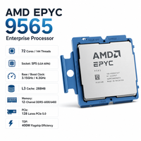 AMD EPYC 9565 Server CPU 72 Core 144 Thread 3.15GHz 4.3GHz 384MB L3 Cache Socket SP5 400W Processor for Data Center