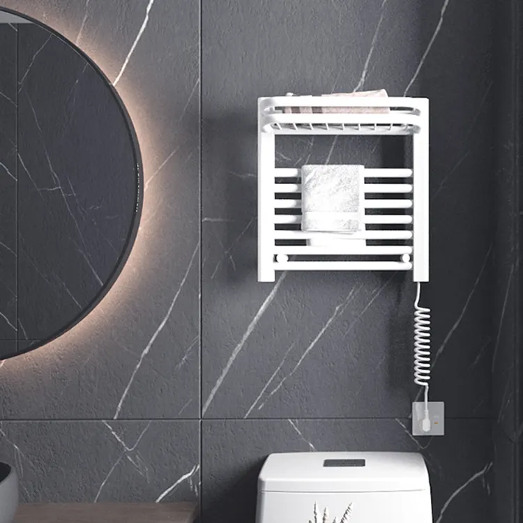 YUSON T902 dekoratif kurutma ısıtmalı havlu askısı duvara monte kurutma banyo standı elektrikli havlu askısı