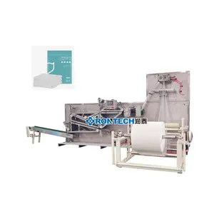 High speed non-woven fabric bath towel disposable hotel cleaning use square towel cutting and folding machine