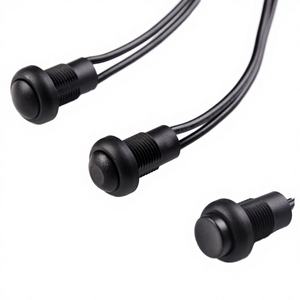 YUHE 12mm 1NO Momentary Latching IP67 Waterproof Nylon Mechanical <b>Push</b> <b>Button</b> <b>Switch</b> with Wire 2A for Home Appliances - Product Image 1