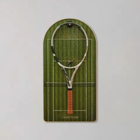 Kotak pajangan raket tenis dinding, hadiah kenang-kenangan khusus, bingkai pajangan seni dinding akrilik dekoratif untuk penggemar dan kolektor tenis