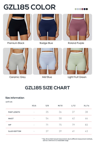 Shorts de sport taille haute élastiques pour le fitness, effet push-up fessier, bicolores, pour la course et le yoga, personnalisables, vente en gros - Product Image 3