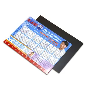 2024 alta calidad impresión personalizada regalo de negocios promocional Calander nevera Realtor imán Calendario para bienes raíces