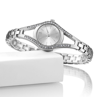 Hot Sale Damen uhr Alloy Quartz Ladies Rose Gold Fancy Armbanduhren Wasserdichte 3ATM Stahl farbe