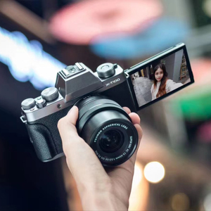 DF Supplier Wholesale Mirrorless Camera XT100 Retro Film-scale SLR Camera 4k HD Video Digital Camera Digital Cameras Used HD Cam - Product Image 3