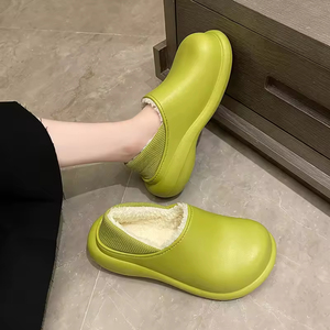 Nuevas Pantuflas Impermeables de Algodón para Interiores y Exteriores para Parejas, Cálidas para Invierno, con Suela Gruesa y Antideslizante de EVA - Product Image 4
