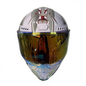 หมวกกันน็อคมอเตอร์ไซค์แบบเต็มหน้า Cyber Mechanical Wind รุ่น<span class=keywords><strong>ใหม่</strong></span> ABS พร้อมชิลด์สองชั้นแบบถอดเร็ว - Product Image 1
