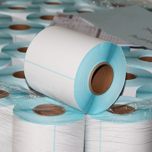 Rouleau d'étiquettes adhésives pour bordereau d'expédition, 4x4 pouces, papier thermique imperméable, étiquettes d'expédition, 100x100 mm, forte adhérence, sans impression - Product Image 5