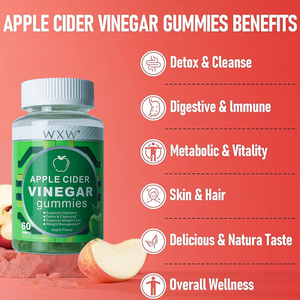 Sức Khỏe chế độ ăn uống Trọng lượng giảm béo Gummy kẹo giá tốt APPLE CIDER dấm giảm béo giảm cân Gummies - Product Image 6